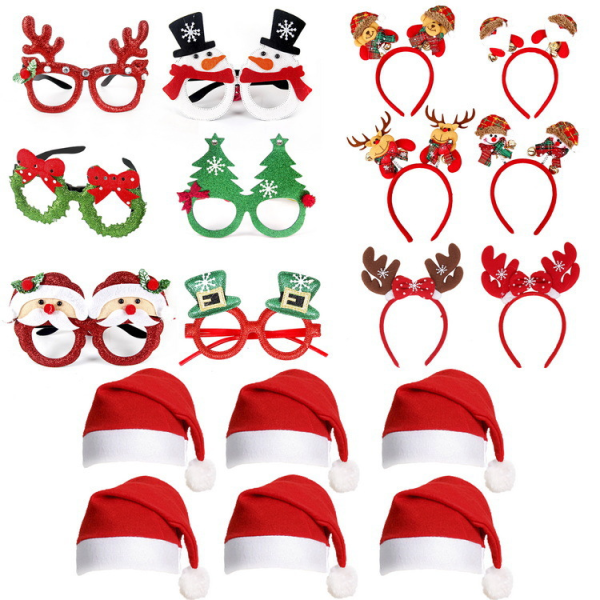 18 stk. Julefest Brilleglass