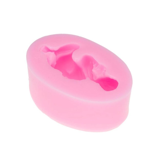 3D Sovande Bebis Silikonform Handgjord Godisform DIY Bakform för Marsipan Chokladkaka Dekoration