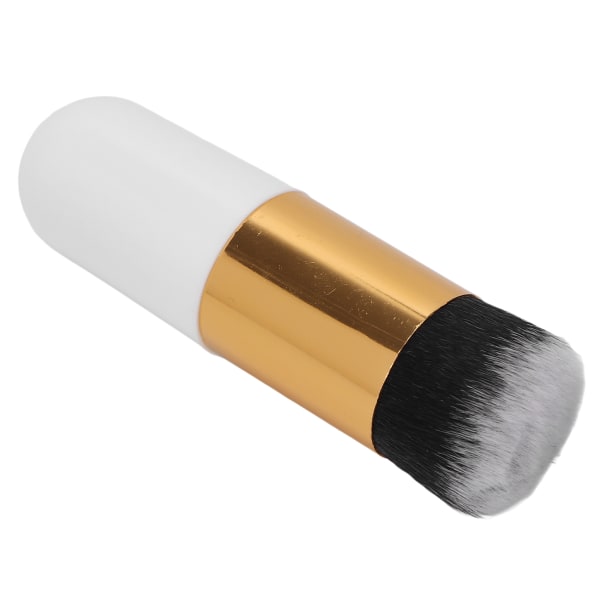 Foundation Makeup Brush Professional Cosmetic Liquid Blending Blush Liquid Powder Brush til daglig makeupHvidguld