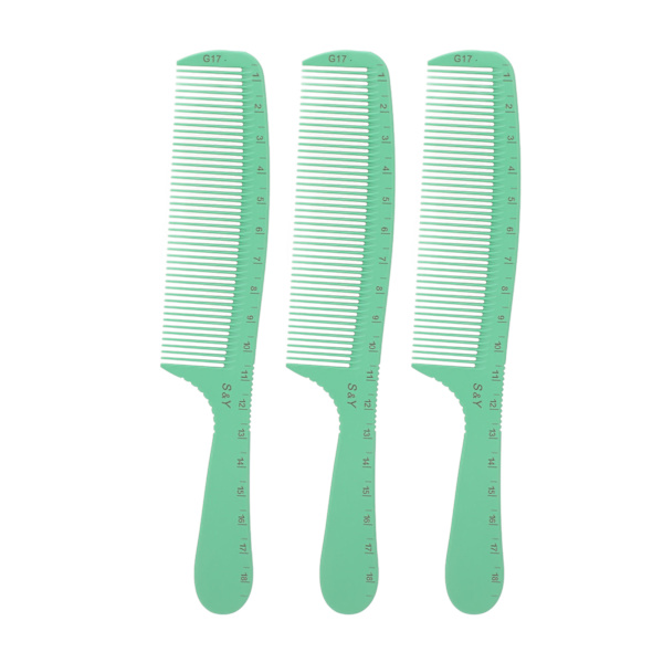 3-pack hårkamset, professionell hemmahårssalongsstylingkam för skägg