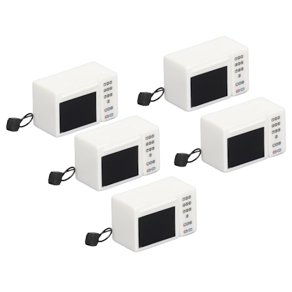 5 st 1:12 Miniatyr Simulerings Mikrovågsugn Köksmodell Simuleringstillbehör Matrum Liten Dekoration