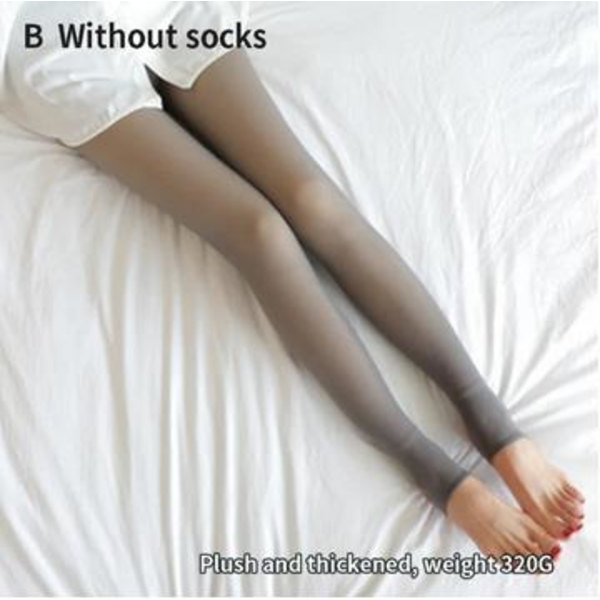 Vintervarma Leggings för Kvinnor, Tjocka Fleece Leggings med Hög Midja