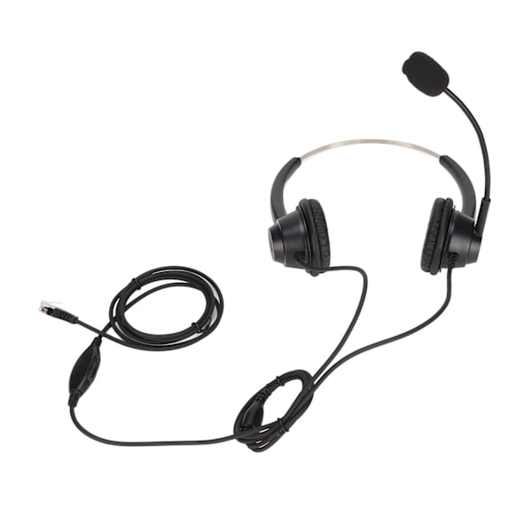 Asiakaspalvelun kuulokemikrofoni, melunvaimennus, RJ9-liitin, binaural, langallinen puhelin, kuulokkeet mikrofonilla VOIP-puhelimiin
