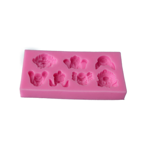 Chokoladeforme Cartoon Hund Slikforme Kageform Silikon Bageform Fondantform til Hjemmekøkken DIY Bageudstyr