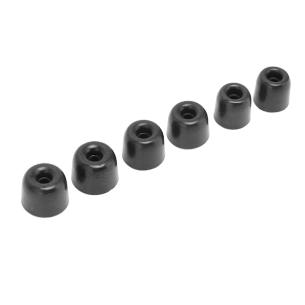 6 st Memory Foam Öronproppar Bekväma Brusreducering 4,1 mm Innerdiameter Ersättning Öronproppar för de Flesta Hörlurar