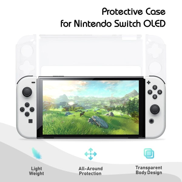 Nintendo Switch OLED-etui gennemsigtigt