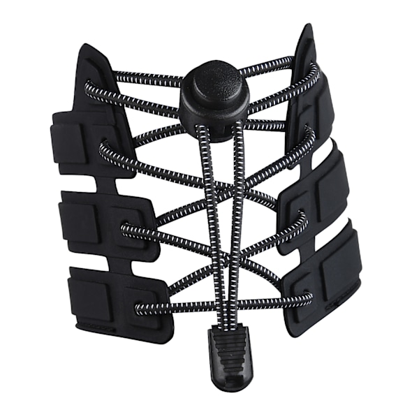 Laiskat nauhat, lasten turvallisuus, ei tarvetta solmia nauhoja, valkoiset pisteet soljessa, joustava köysi, urheilunauhat Black 120cm