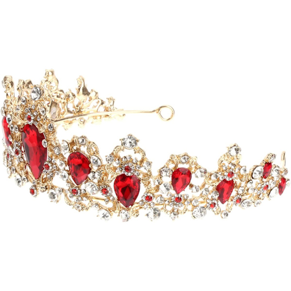 Krystal Bryllupskrone med Kam Parad Tiara Kroner Strass Krone