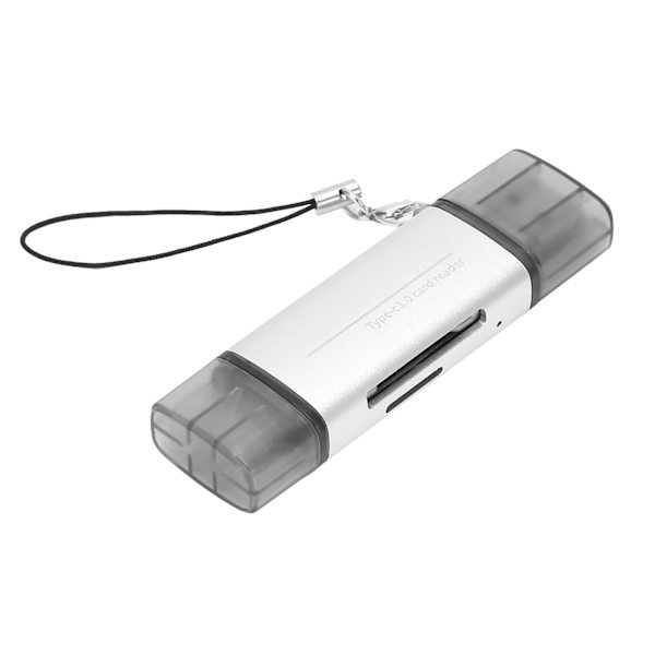 USB3.0 Multifunktionell Hög Hastighet Aluminiumlegering Kortläsare TypC Mobiltelefon Dator