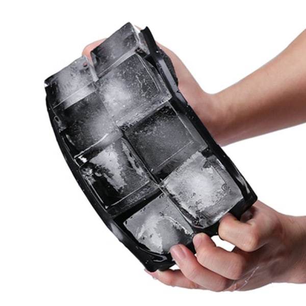 Ice Form XL -jääpalat, 8 kpl, musta