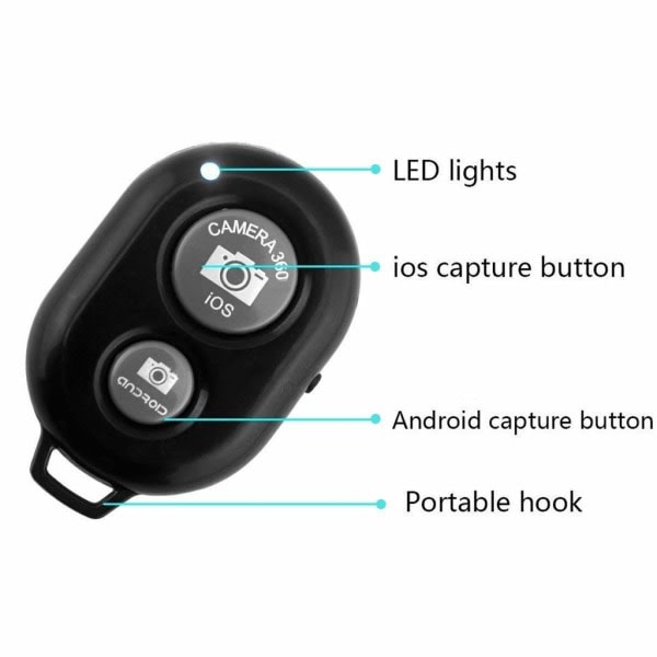 Bluetooth-fjärrkontroll flexibelt stativ mobiltelefonstativ