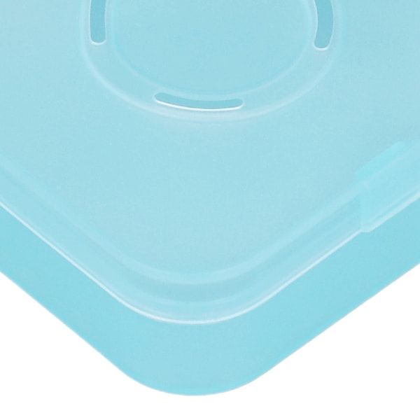 5 stk Liten plastboks gjennomsiktig blå multifunksjonell støvforebyggende klar beholder for håndverk perlesmykker