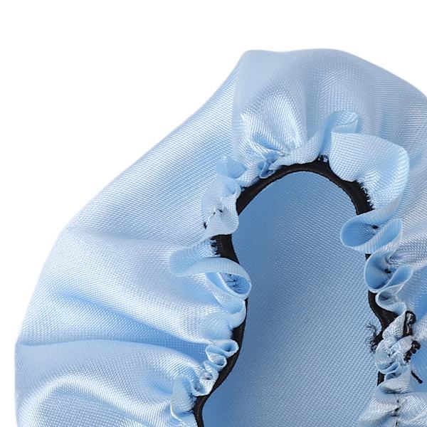 Satin Blå Dryckesöverdrag Återanvändbart Tygkoppöverdragsskydd med Sugrörshål för att Förhindra Dryckesförgiftning