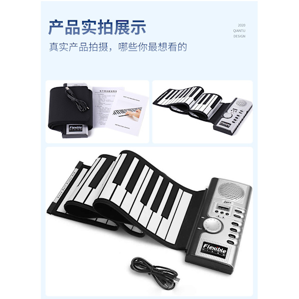 Blødt keyboard klaver til musikelskeren