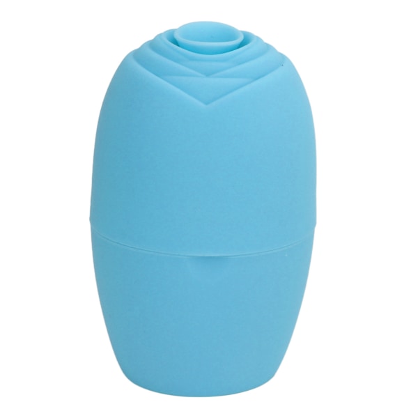 Ice Face Roller Silikon Ansiktsskönhet Ice Form Face Massager Cube för hals och ögon blå
