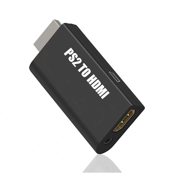 PS2 til HDMI-adapter med 3,5 mm lydoutput til HDTV/HDMI-skærme