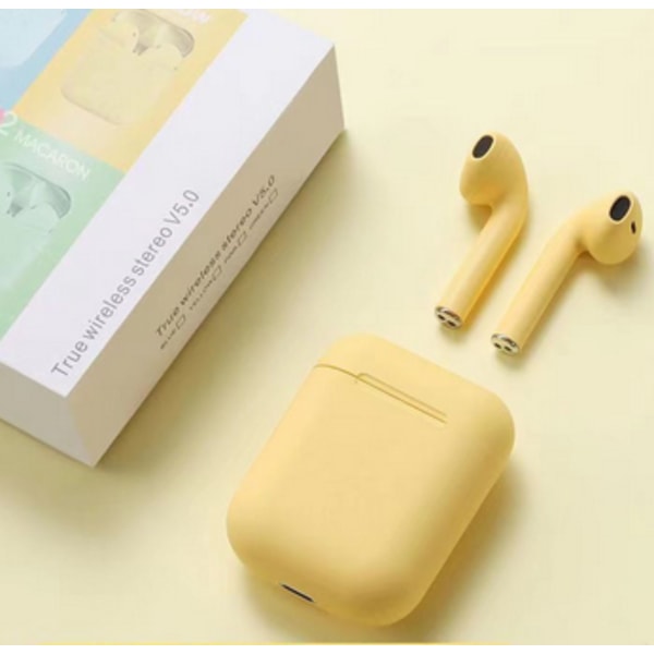 i12 Langattomat Bluetooth-kuulokkeet TWS Kosketus Bluetooth-kuulokkeet gul