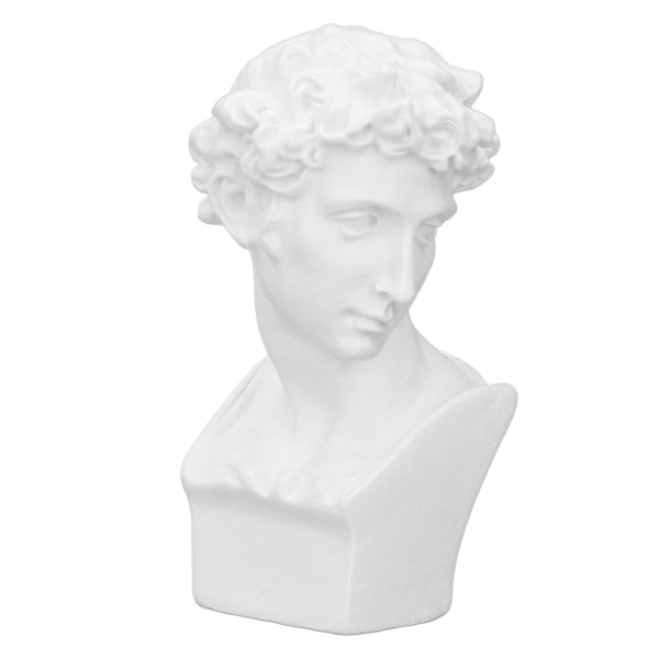 Harpiks Hoved Skulptur Dekorativ Ornament Nordisk Mini Buste Kunst Figur til Studie Soveværelse Stue