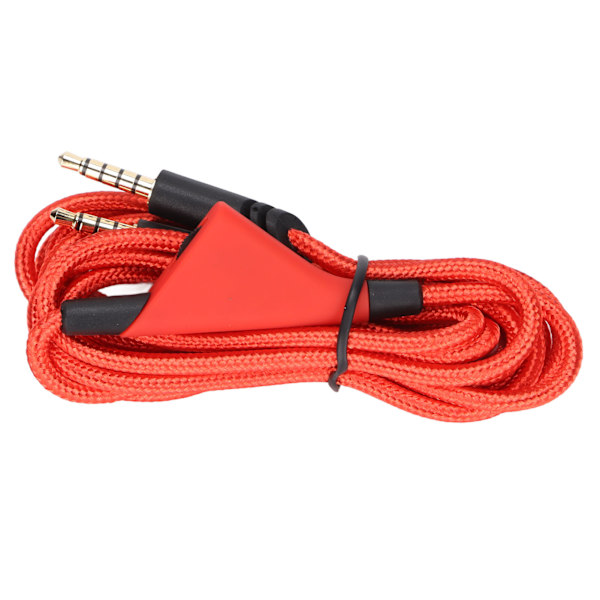 Reserve lydkabel med innebygd volumkontroll og uten innebygd dempingskontroll for Astro A10 A40TR Gaming Headset (Volumkontroll rød)