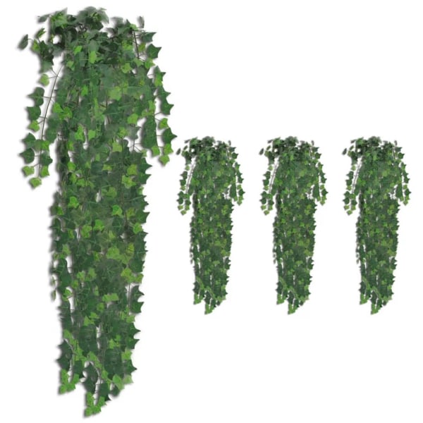 Kunstplanter efeu 4 stk grøn 90 cm Grøn