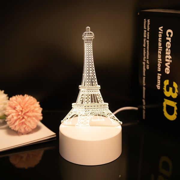 3D Liten Nattlampa Creative Touch Akryl Bordslampa Sängbord Ambiance Ljus Aktivitetspresent Pegasus
