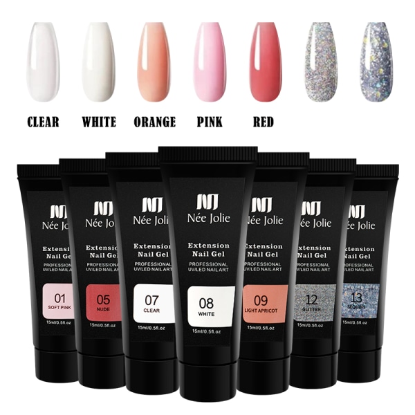 Nagelgellackset nagelset polygelset