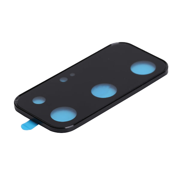 Telefonlinsebeskytter i aluminiumlegering herdet glassdekselfilm for Huawei Mate30/V30 Profor V30 Pro (Svart+Svart)