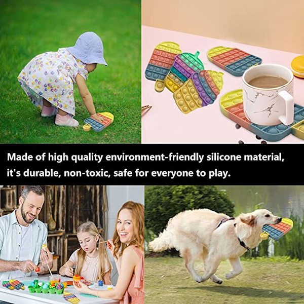 3-pack Bubbla Sensory Pop it Fidget Leksak
