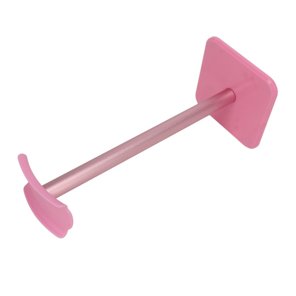 Hörlursstativ Rundade hörn Halkskyddsbas TPU-bricka Robust metallstång Headset-hållare för hemspelskontor Rosa