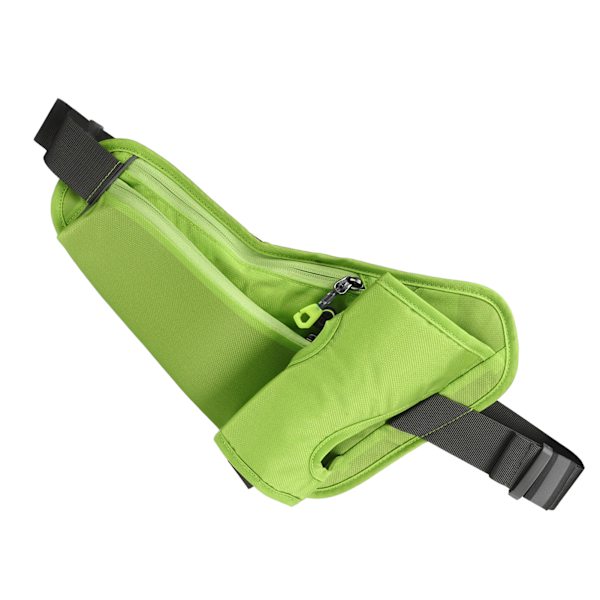 Löparbälte Hydration Midjepack Multifunktionell Vattentät Reflekterande Midjepåse för Utomhussporter Grön