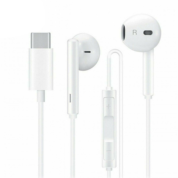 Huawei CM33 Hörlurar USB C Original Vit - Bulk vit