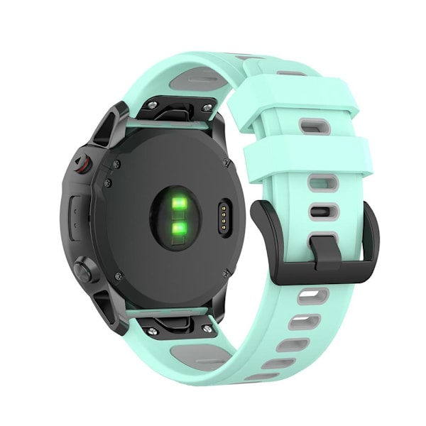 Erstatningsstropper Kompatibel med Garmin Fenix 7X/Fenix 6X GPS/Fenix 6X PRO Klokkesilikonstropp 26mm Hurtigutløsningsstropp med Verktøy
