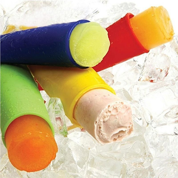 3-pak - Isglasformet Silikon - Glas Multifarvet