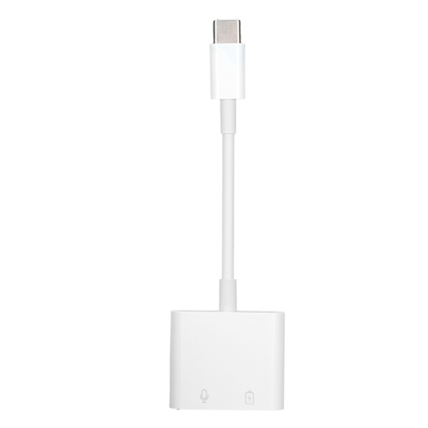 2 i 1 Dual Type C Hörlurar Ljudladdningskonverteradapter Splitter Snabbväxlingsadapter