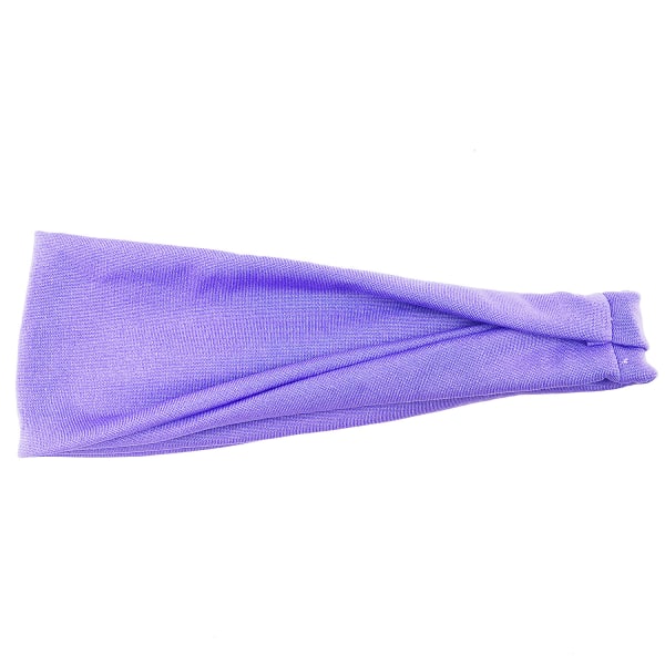Kvinders træningshårbånd Yoga svedabsorberende antiperspirant herremælk silke bredskygget hårbånd Purple