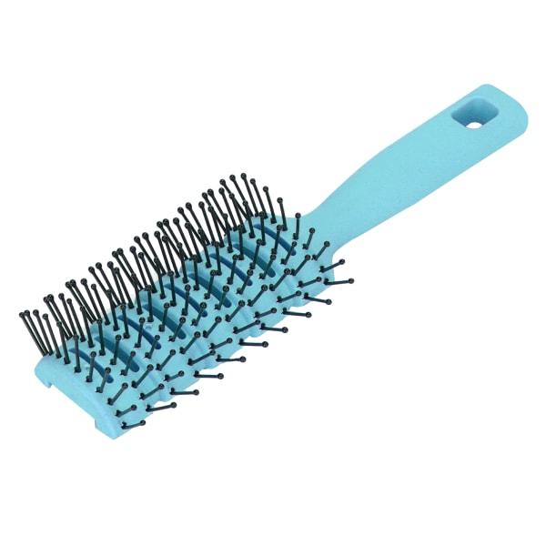 Detangling Hair Brush ABS Anti Statisk Sklisikkert ventilert massasjehårbørste med hengende hull for hårpleieBlå