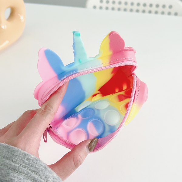 Pop-it Rainbow Unicorn  Väska för flickor rainbow
