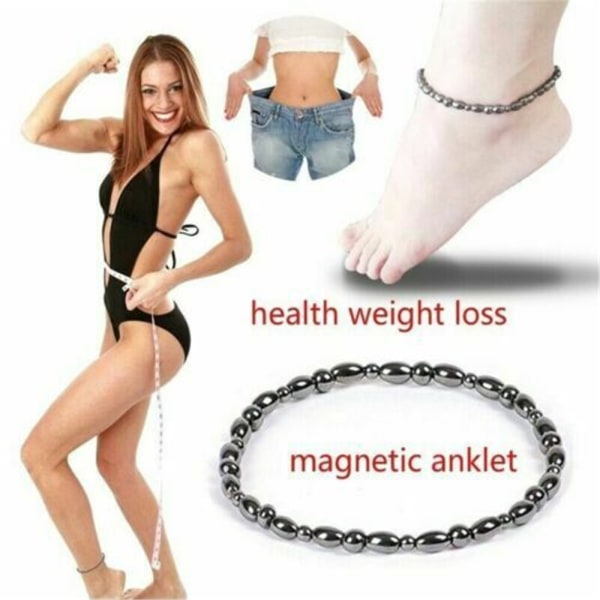 3 kpl Hematiitti Magneettiterapia Nilkkarenkaat Naisille