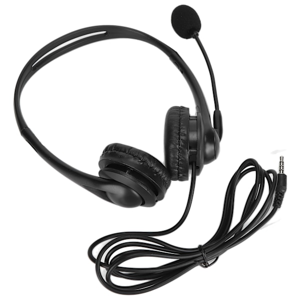 Asiakaspalvelun kuulokemikrofoni Hands Free Stereo Corded Binaural PC Noise Cancelling -kuulokkeet puhelinmyyntiin 3,5 mm