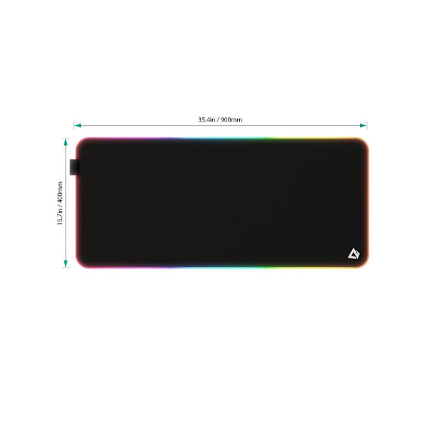 AUKEY RGB Gaming Mousepad, 90x40cm - Sort Sort