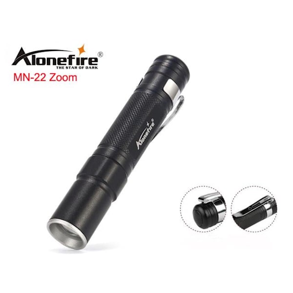 Led Mini ficklampa Cree 1x XP-E led 100 Lumen Zoom MN-22