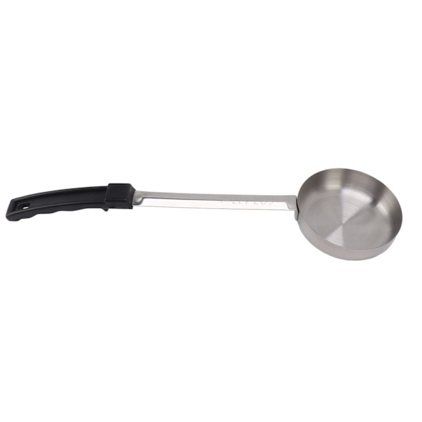 Sauce Spoon Pizza Multifunktionel Madkvalitets Rustfrit Stål Spredningsmåleske til Køkkenmadlavning Sort 6oz (Ske Uden Huller)