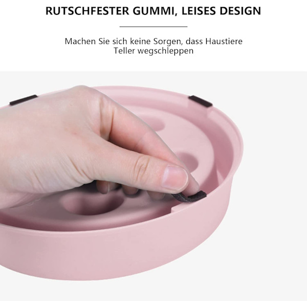 Träningsmatskål för husdjur, anti-kvävning
