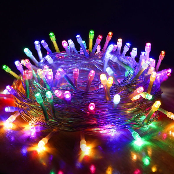 Julfestival Ins Dekorativa Ljus Led Snöflinga Ljuskedja Romantisk Batterilåda Color 6 M 40led (Battery)