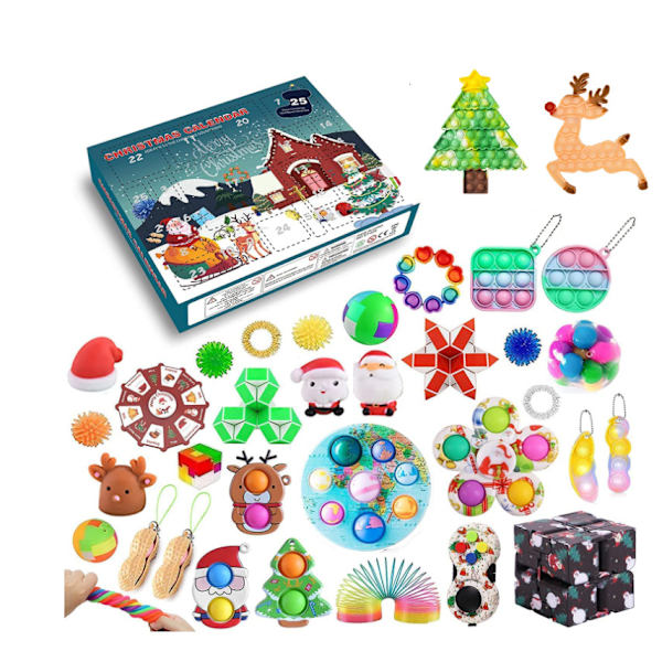 Adventskalendrar 2022 Leksak för Barn, Fidget Leksak Sinnesleksak