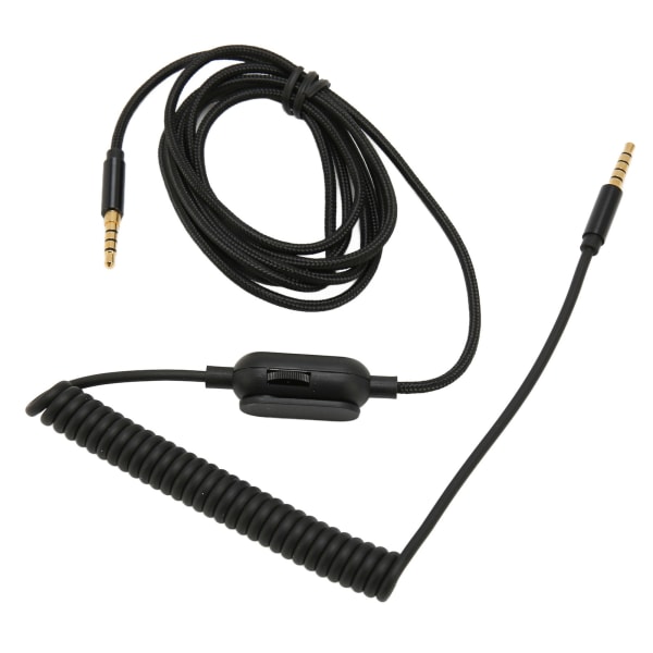 Hörlurar Spiral Kabel 6,6ft Justerbar Volym Ersättning Ljud Fjäder Kabel med Mute Switch för Astro A10 A30 A40