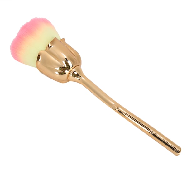 Rose Shaped Professional Nail Art Dust Removal Brush Portable Blusher Loose Powder Brush