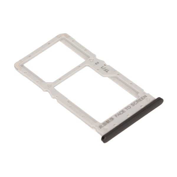 SIM-kortbakke Plast Velmonteret lagerkortholder til Xiaomi Redmi Note 6 Note 6 Pro Smartphone Sort