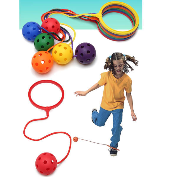 Random Children Jumping Ball Ankel Skip Ball Swing Jumping Ball for Børn Voksne