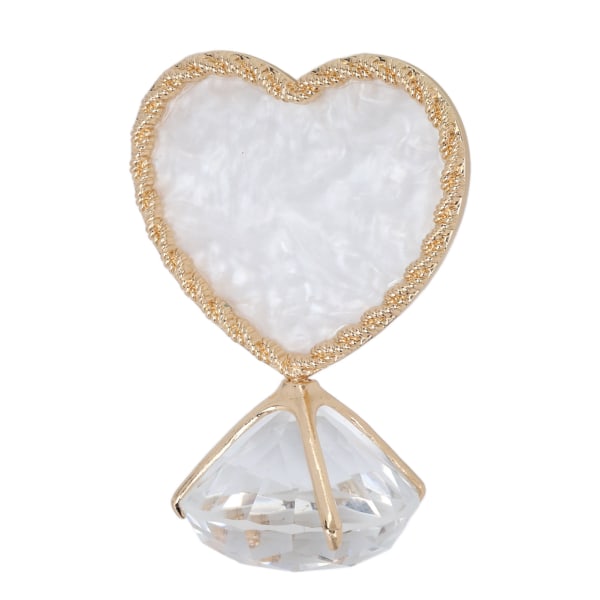 Negle Display Stativ Hjerteformet Design Mode Elegant Stil Glansfuld Kant Dobbeltsidet Negletip Holder til Negle Skønhed Guld